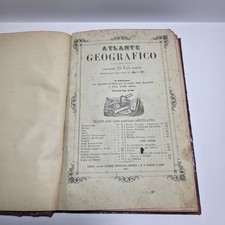 Libro Antico 1865 Atlante
