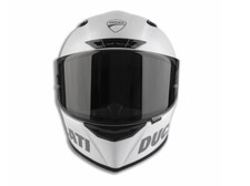 Casco moto Ducati logo bianco