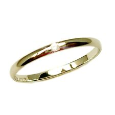 Anello Fede in Oro Giallo con Diamante Naturale – Un Gioiello Unisex di Eleganza