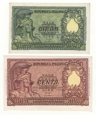 LOTTO X2 50  100 LIRE ITALIA