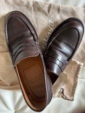 Velasca, mocassino uomo taglia 43.5 scarpa vero cuoio marrone