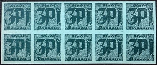 Passau circa 1920 10x3 pfennig - circa,