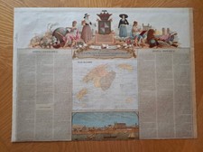 1875 SPAGNA MAPPA SPAGNOLA