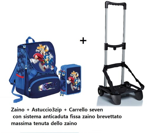 Set sonic zaino - zaino, scuola