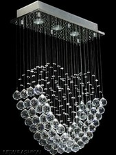 Lampadario da soffitto con cristalli pendenti a cuore led lampada stile moderno