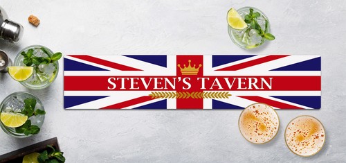 Personalised bar runner mat - bar,