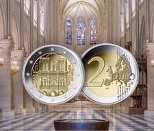 2€ Euros Commémorative France 2025 Notre Dame de Paris FdC