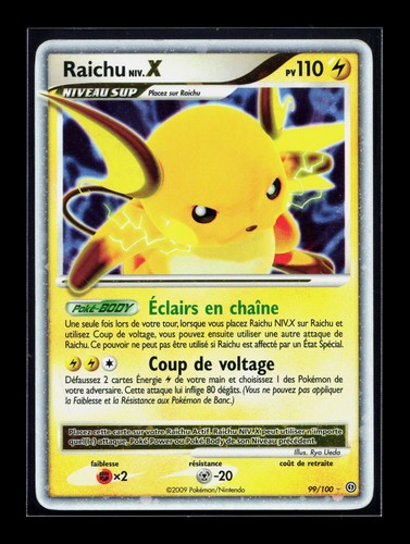Carte pokémon raichu niv - carte,
