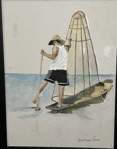 Rete barca remi - rete, vintage