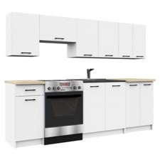 Cucina Lineare 240 Cm Moderna