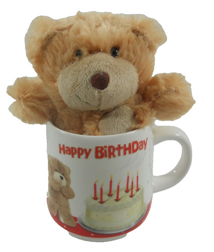Tazza con orsetto felice - ,