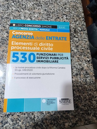 Libro concorso agenzia delle - libro,