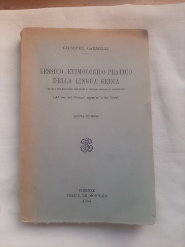 Lessico etimologico pratico - lessico, etimologico-pratico