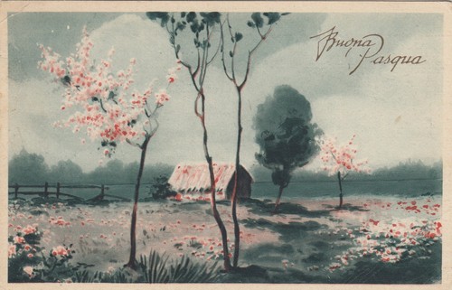 Cartolina augurale buona - ,