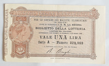 biglietti lotteria anagni orfane dei maestri elementari 1891