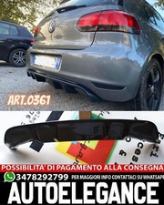DIFFUSORE SOTTO PARAURTI POSTERIORE PER VW GOLF VI 6 2008-2012 ABS TUNING .-