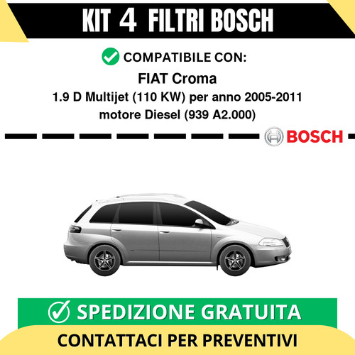 Kit bosch filtri tagliando - 4,