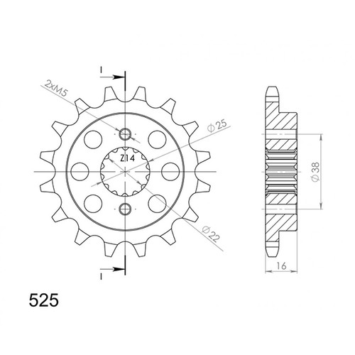 Pignone p525 z15 - p525, (dis.00550)