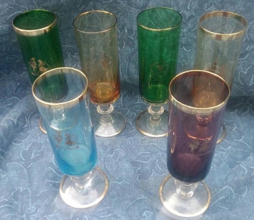 Antico set bicchieri da - set, 6