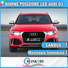 COPPIA LUCI DIURNE LED BIANCO T20 AUDI Q3 8UG DAL 2011 AL 2020 NO ERRORE CANBUS
