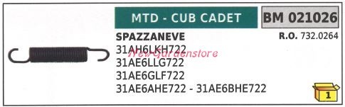 Molla trazione semovenza mtd - molla,