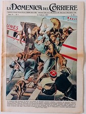 LA DOMENICA DEL CORRIERE 24 febbraio 1957 scimmie fuggite stiva aereo Padre eroe