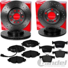 BREMBO Dischi Freno + Pastiglie Anteriori + Posteriore per VW Golf 7 Audi A3