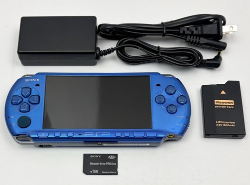 Sony psp 3000 vibrant blue - psp,