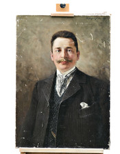 Olio Su Tela Firmato Arthur