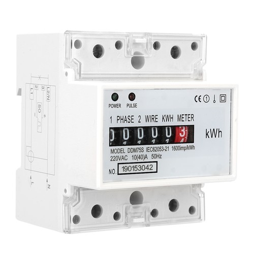 Wattmetro monofase led din - monofase,
