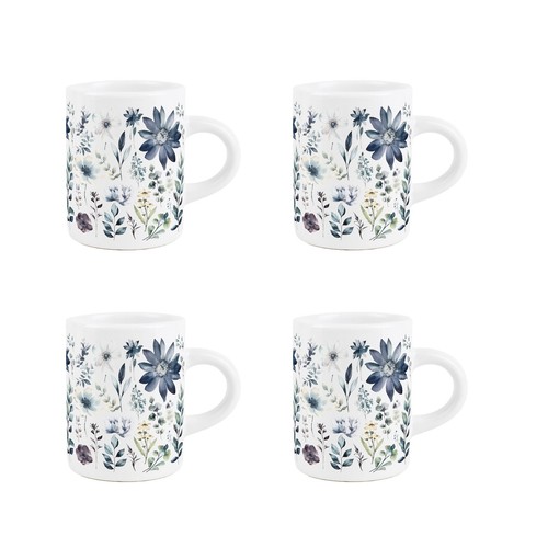 Set tazzine espresso fiori - set, 4