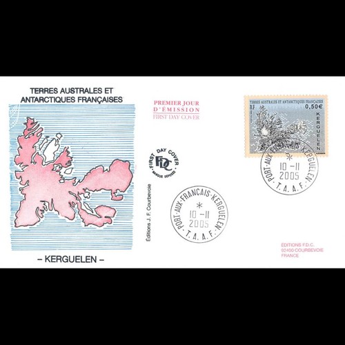 Fdc 50e anniv des taaf - 50e, (tp