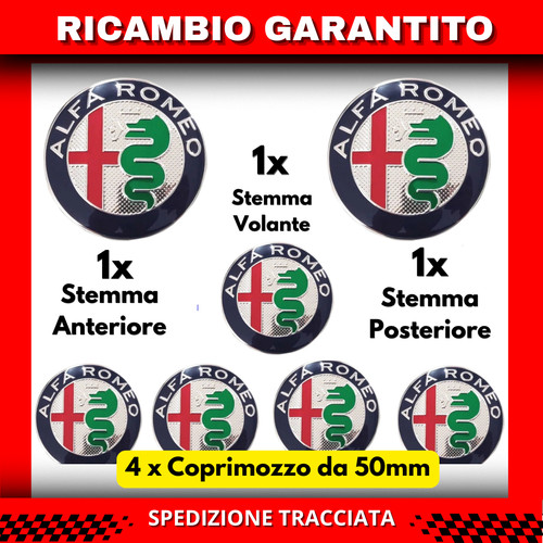 Kit fregio stemma - alfa, romeo