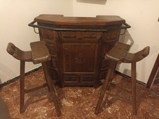 Mobile Angolo Bar Vintage + Sgabelli