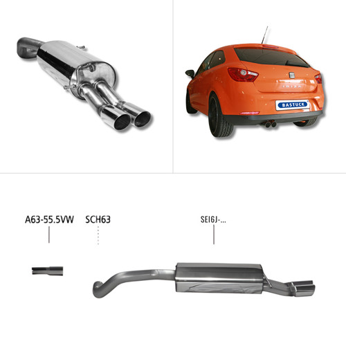 Scarico sportivo bastuck 08 - -, 08+
