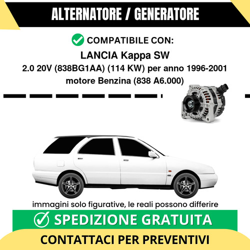 Alternatore lancia kappa - lancia,