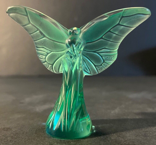 Lalique green butterfly one - butterfly, of