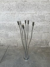 LAMPADARIO FLESSIBILE DESIGN  6 BRACCI LAMPADA VINTAGE ACCIAIO LAMPADA