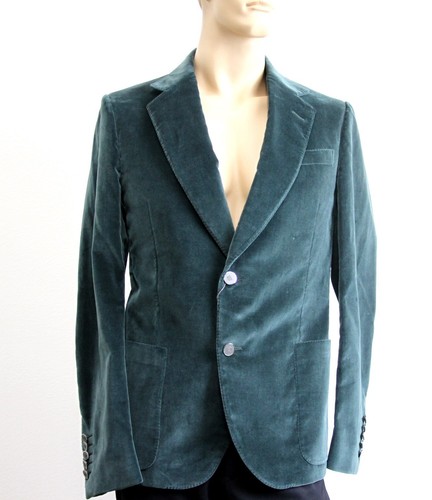 Blazer giacca velluto verde
