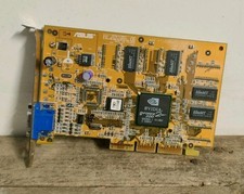 Asus AGP-V7100 ⭐️ Nvidia GeForce2 MX-200 32MB AGP Scheda Video card VGA vintage✅