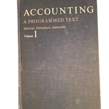 Accounting A Programmed Text