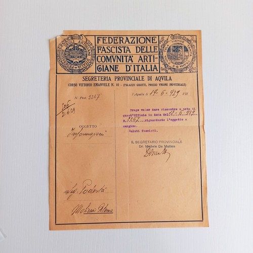 1929 federazione fascista - federazione,