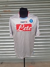 maglia Napoli  2009/2010 Home Jersey Macron XL Lete toppa seria A