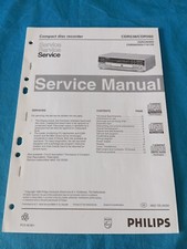 Compact Disc Recorder PHILIPS CDR538 CDR560 SERVICE MANUAL ORIGINALE Schemario !