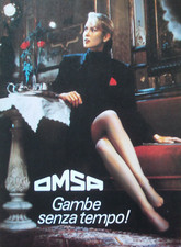Pubblicità Advertising Werbung Italian Clipping 1986 CALZE COLLANT OMSA gambe .
