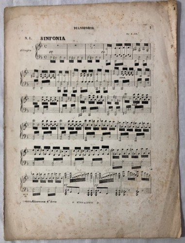 Antico spartito musicale