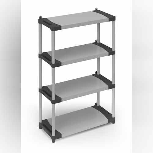Scaffale modulare resina - scaffale,