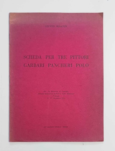 Scheda per tre - , pittori