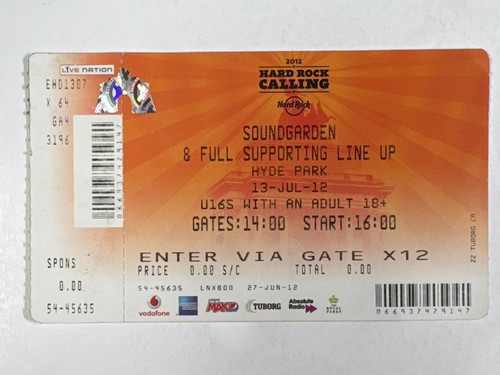 Biglietto per concerto dei - biglietto, il