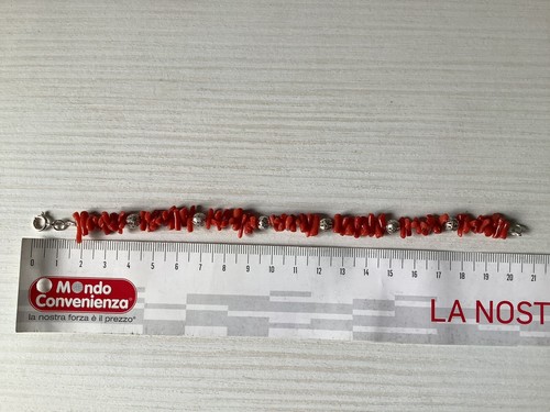 Braccialetto corallo lunghezza - corallo,